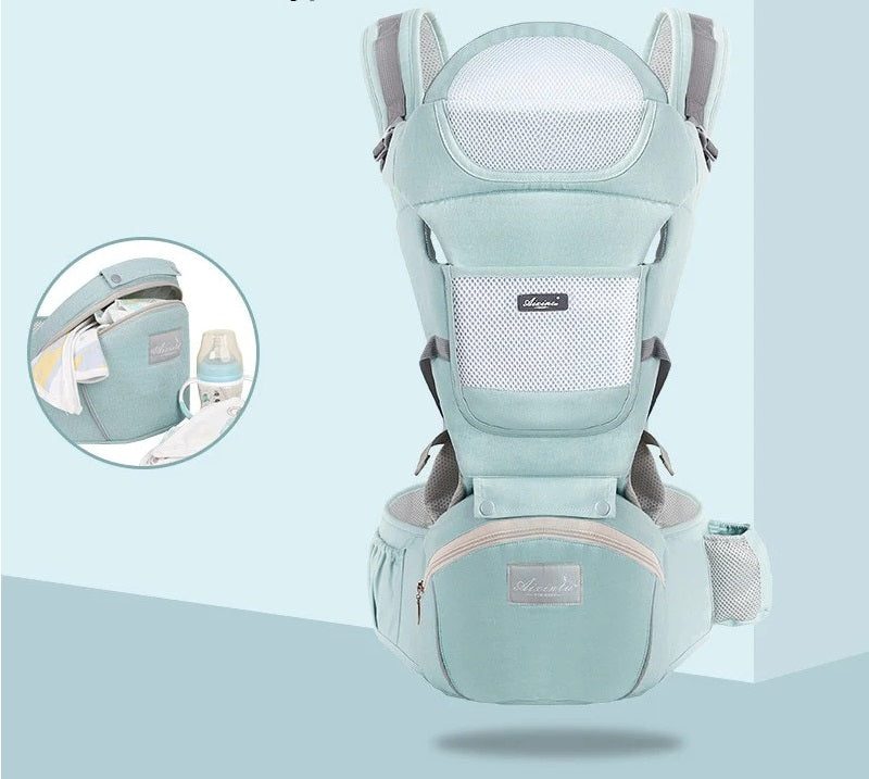 Bolsa Canguru Multifuncional 3 em 1 para Bebê (0 a 48 Meses) - Conforto e Versatilidade para Pais