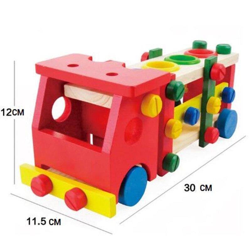 Caminhão da Alegria Desmontável de Madeira - Brinquedo Educativo e Divertido para Crianças